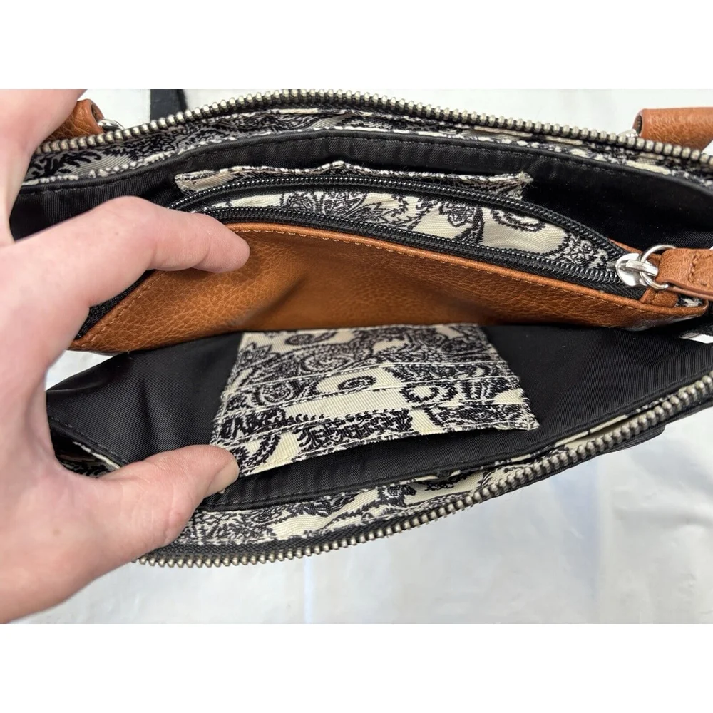 Franco Sarto Berlin East West Black Cross Body Bag